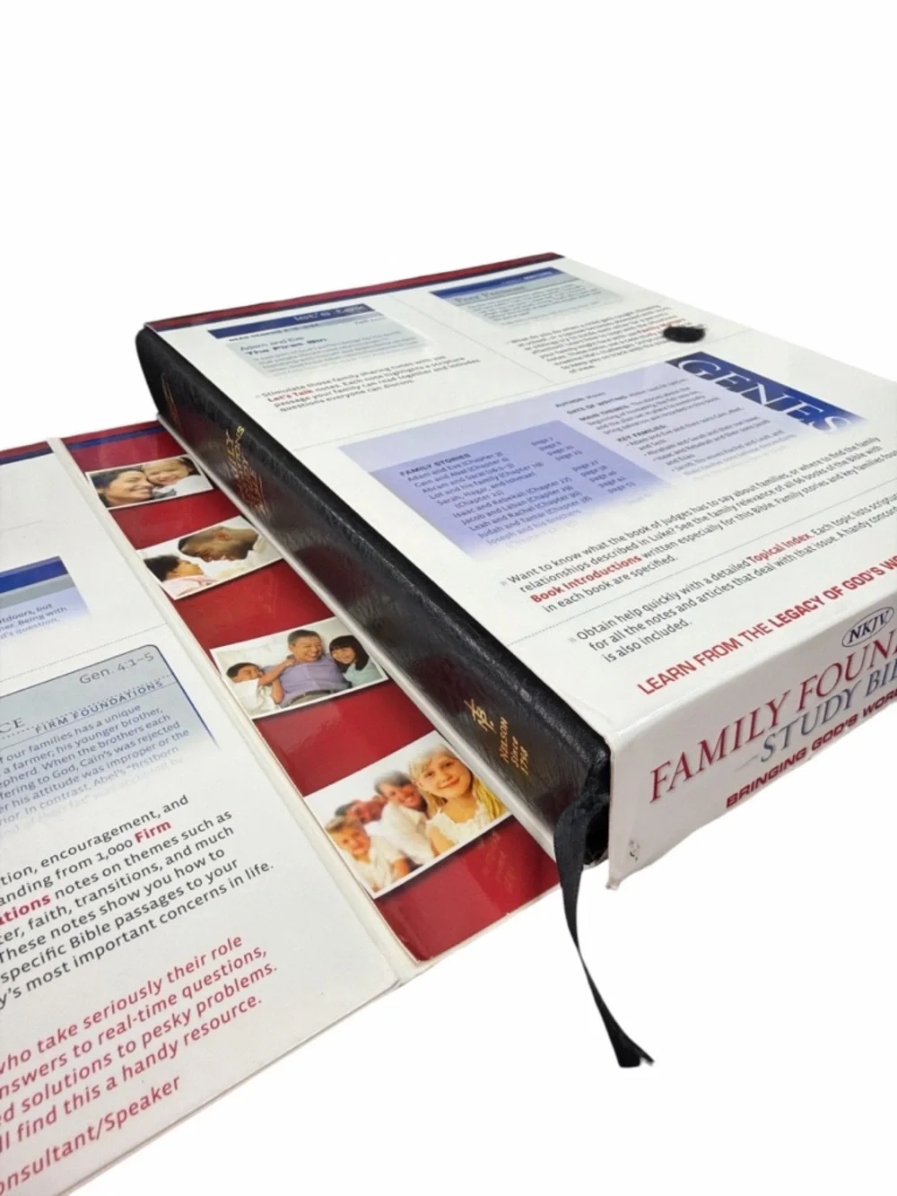 Family Foundations Study Bible New King James Version Black Bonded Leather - Picture 3 of 8